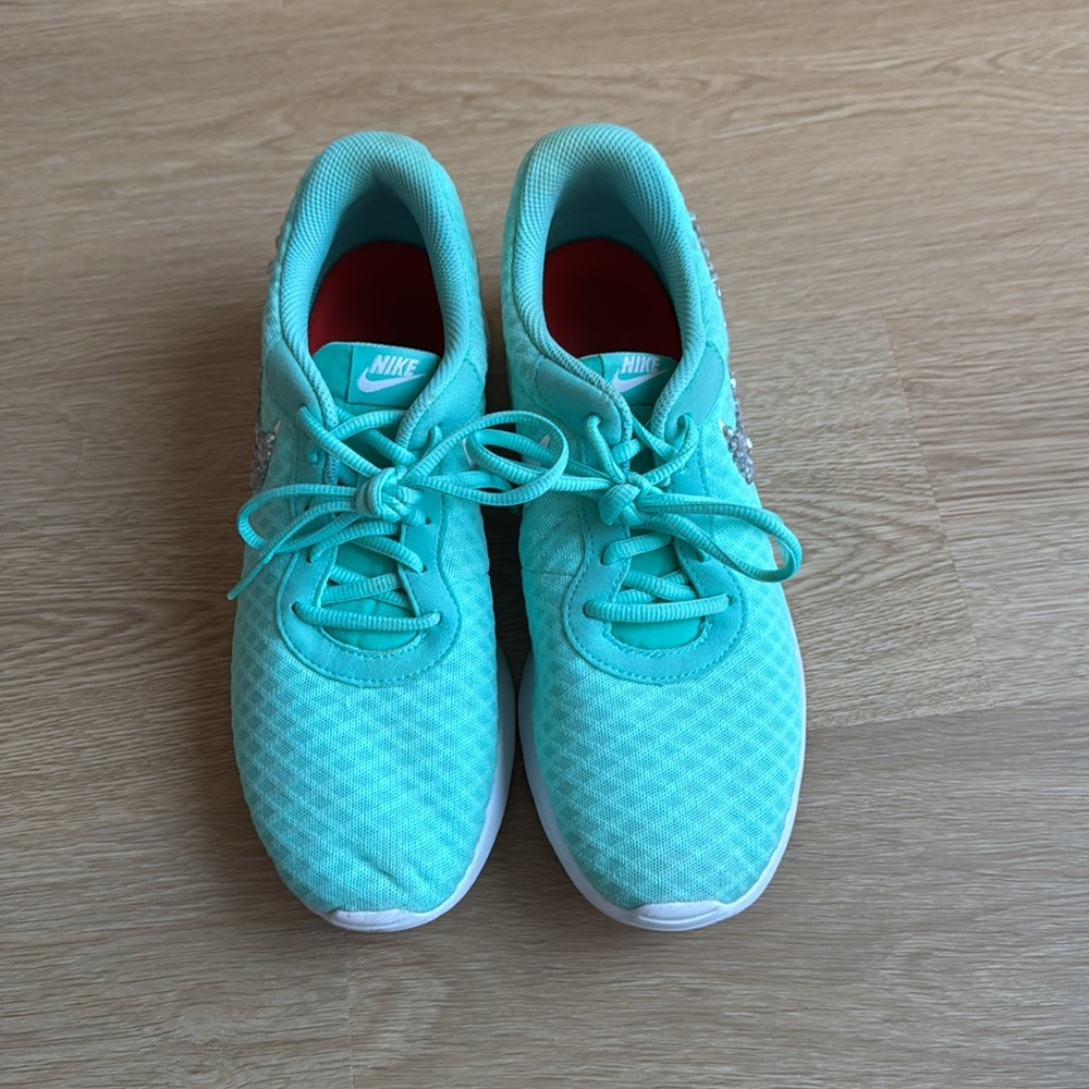 Nike, Tiffany Blue with gems, size 9.5 - Picture 4 of 8